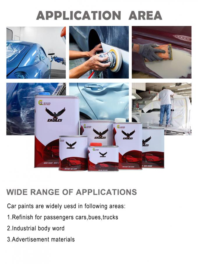 Eagles ETC Car Refinish Paint ISO9001 1K 2K Pigment Car Paint