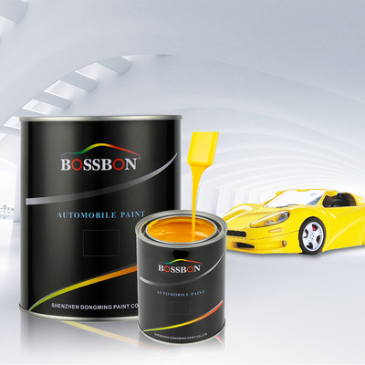 Acrylic Automotive Coating Poluurethane Car Spryaing Paint 1K Medium Yellow Color